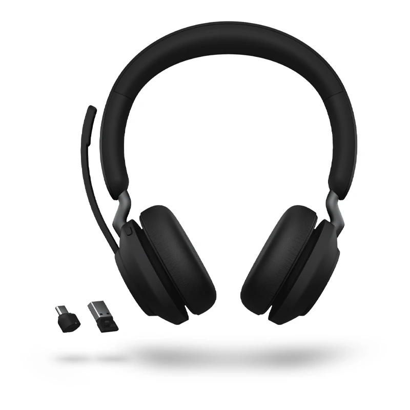 Micro-Casque Jabra Evolve 65 TE Noir Fil (USB Type-A) ET Sans Fil (Bluetooth) (6699-833-309)
