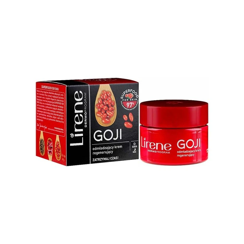 SUPER FOOD CRÈME VISAGE RAJEUNISSANTE ET RÉGÉNÉRANTE À L'EXTRAIT DE GOJI JOUR & NUIT LIRENE 50ML