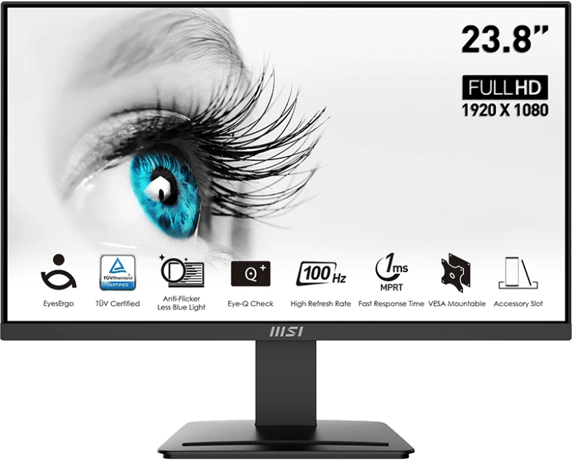 Écran 23.8″ Full HD MSI Pro MP2412 (9S6-3BA9CH-042)