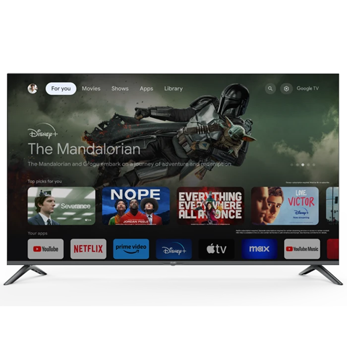 Google TV 55" Daiko QLED SMART Silver Frameless 4K ( 2 Ans Garantie )