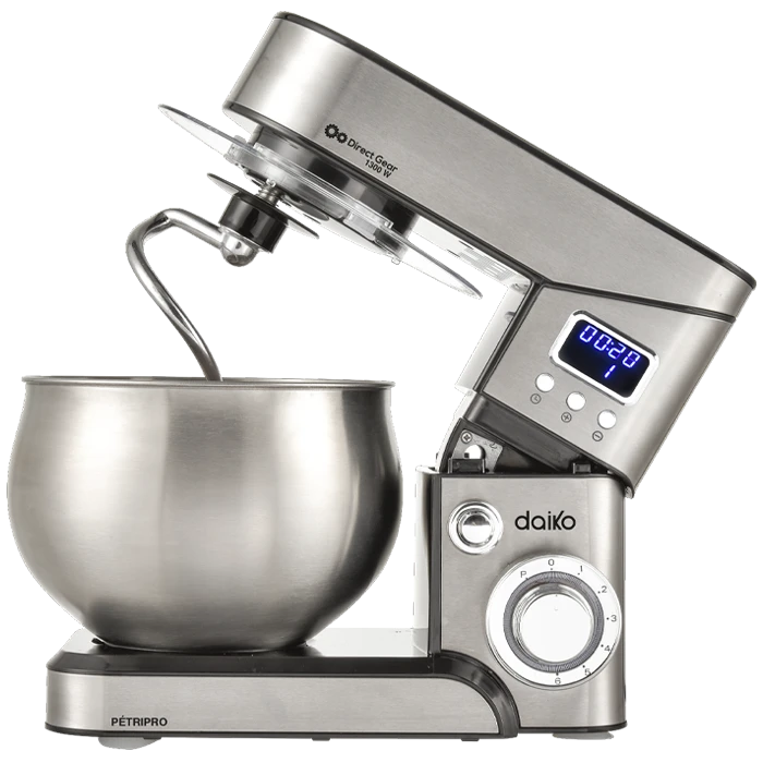 Pétrin DAIKO digital  6L en acier inoxydable
